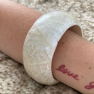 White chunky bracelet